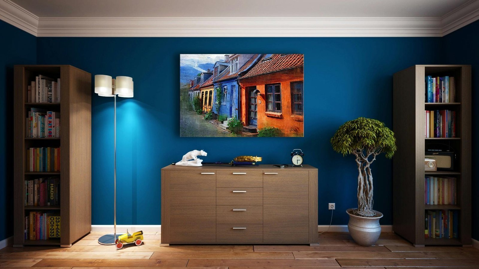 Estudio azul
